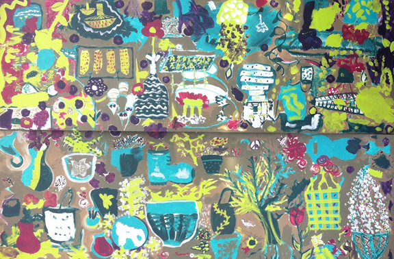 Market community mural