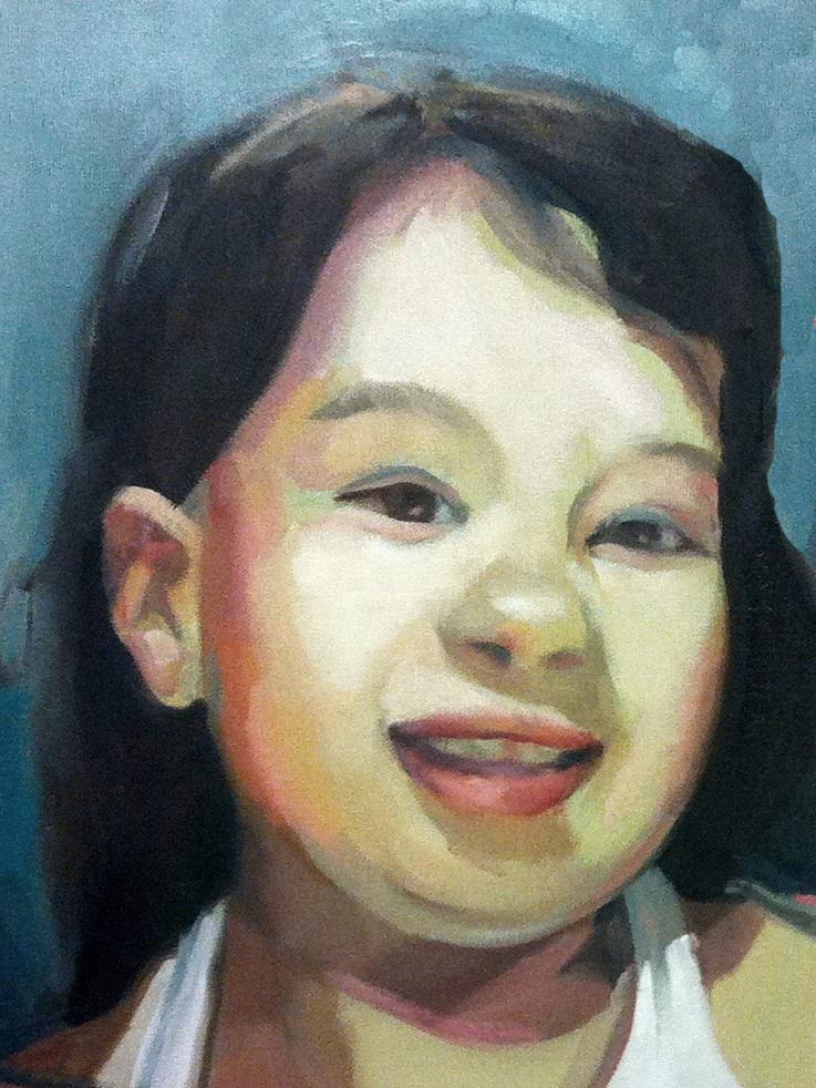 Painted portrait