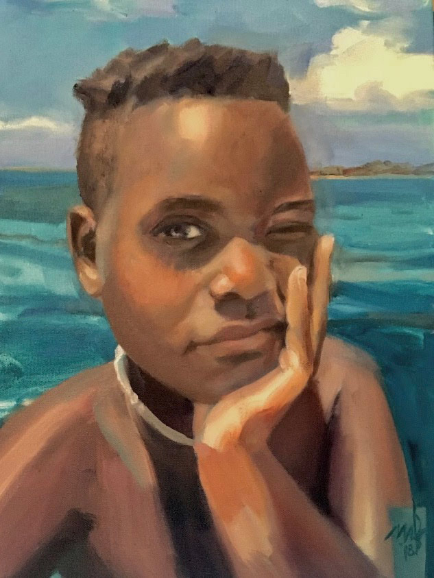Painted portrait